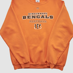 Cincinnati Bengals NFL 2000s Pullover Sweatshirt Orange Vintage - Fanatics