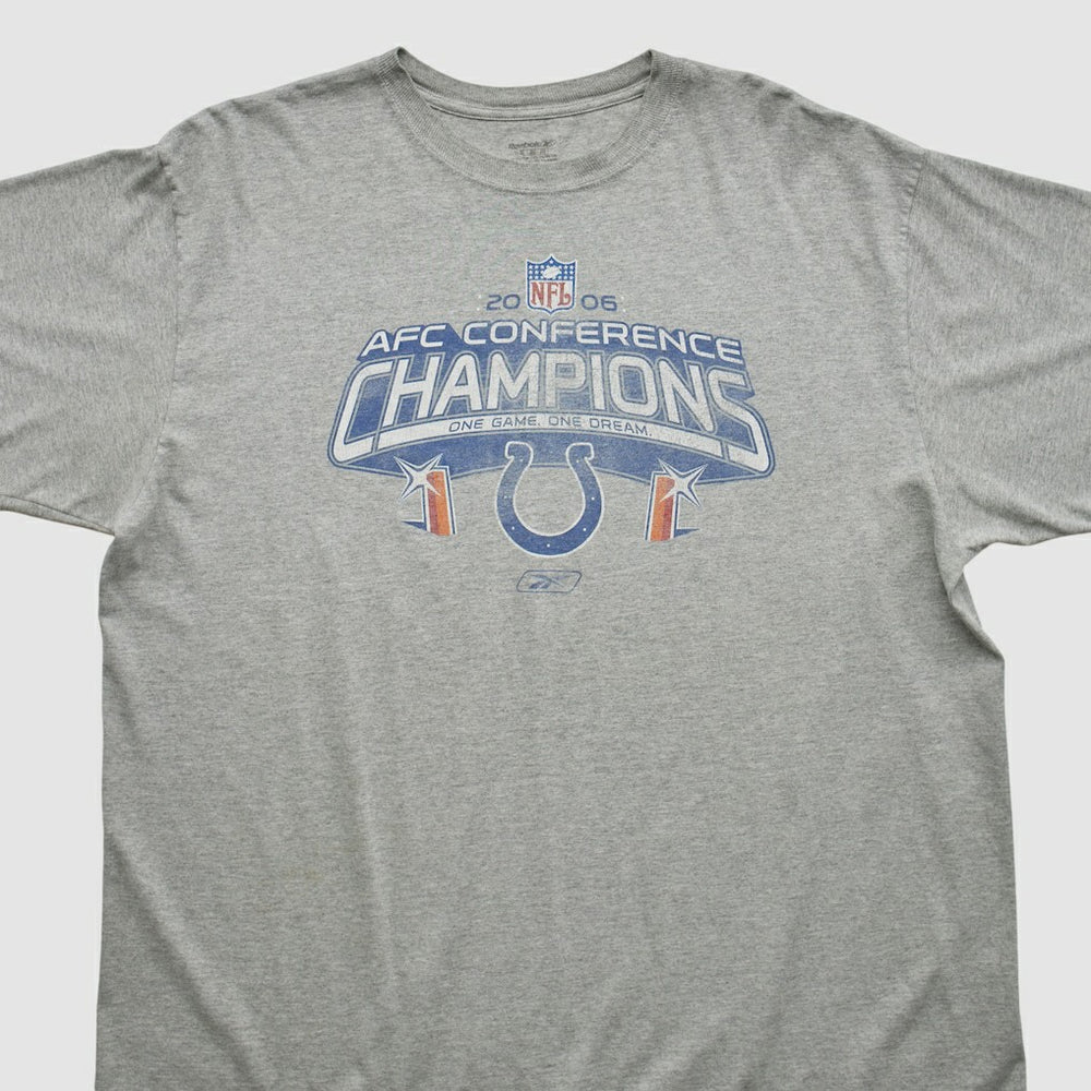 Indianapolis Colts Reebok 2006 T-shirt Heather Gray Vintage - Fanatics