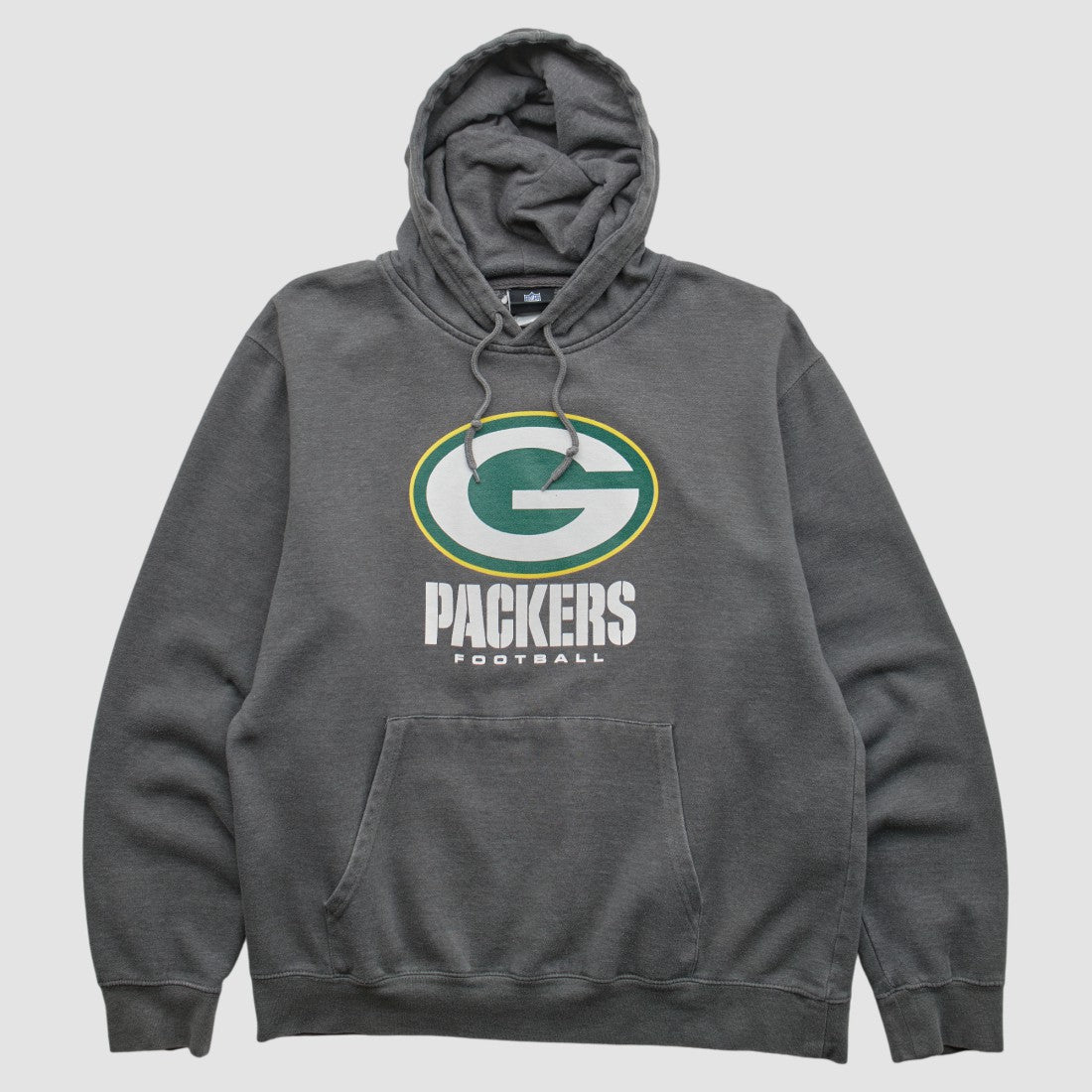 Green Bay Packers NFL 2010s Hooded Pullover Sweatshirt Charcoal Vintage - Fanatics