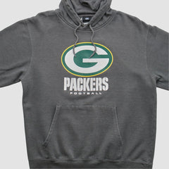Green Bay Packers NFL 2010s Hooded Pullover Sweatshirt Charcoal Vintage - Fanatics