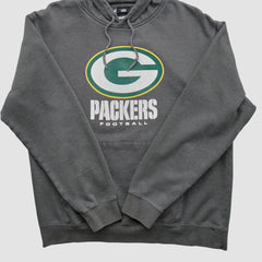 Green Bay Packers NFL 2010s Hooded Pullover Sweatshirt Charcoal Vintage - Fanatics