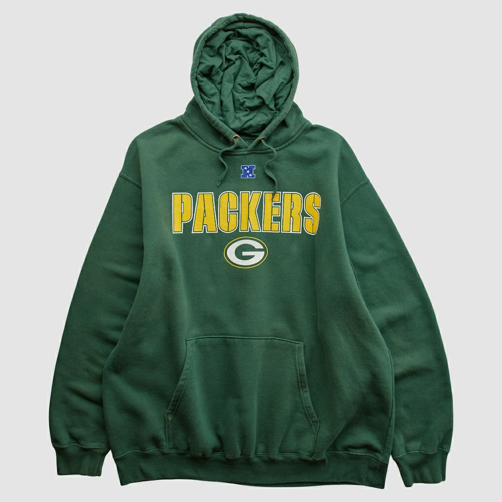 Green Bay Packers NFL 2010s Hooded Pullover Sweatshirt Green Vintage - Fanatics