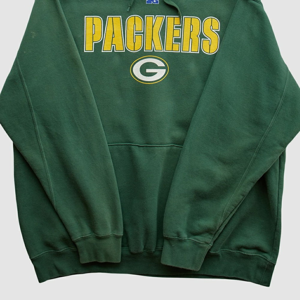 Green Bay Packers NFL 2010s Hooded Pullover Sweatshirt Green Vintage - Fanatics