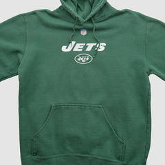 New York Jets Reebok 2000s Hooded Pullover Sweatshirt Green Vintage - Fanatics