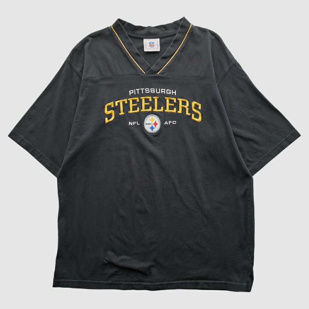 Pittsburgh Steelers NFL 2000s T-shirt Black Vintage - Fanatics