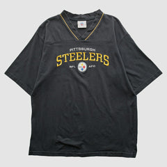 Pittsburgh Steelers NFL 2000s T-shirt Black Vintage - Fanatics