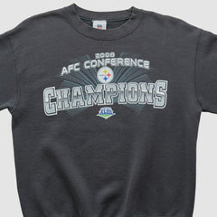 Pittsburgh Steelers NFL 2008 Pullover Sweatshirt Charcoal Vintage - Fanatics