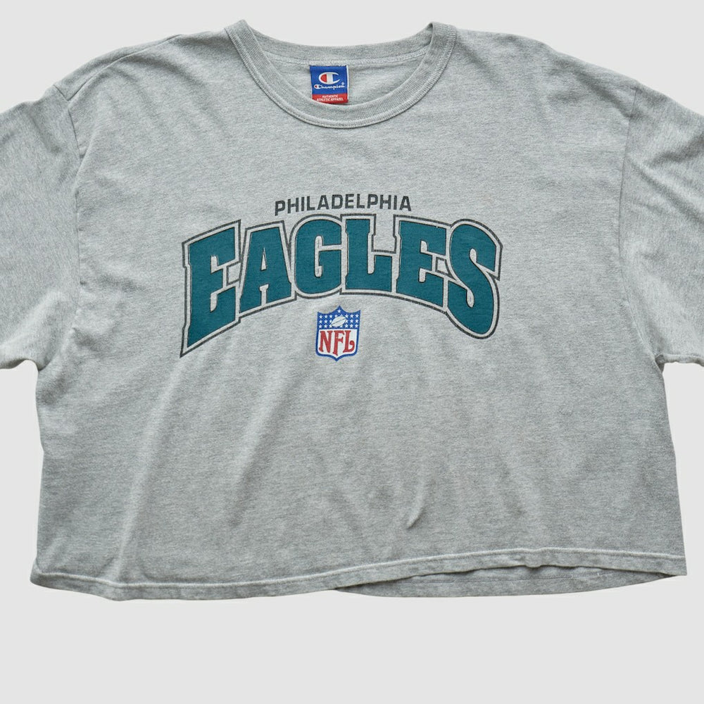 Philadelphia Eagles Champion 2000s T-shirt Heather Gray Vintage - Fanatics