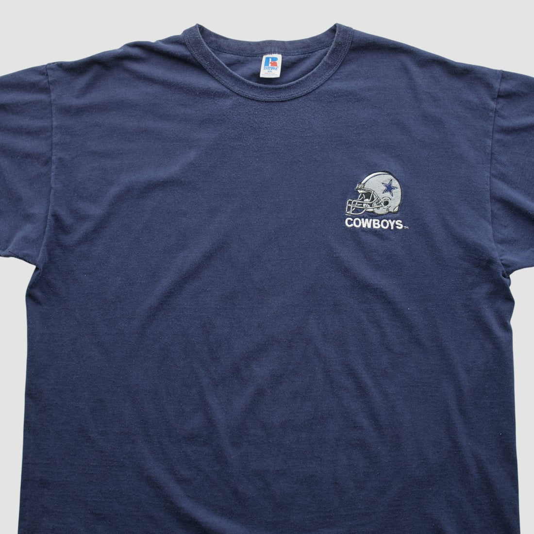 Dallas Cowboys Russell 90s T-shirt Navy Vintage - Fanatics
