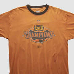 New England Patriots Reebok 2004 T-shirt Orange Vintage - Fanatics