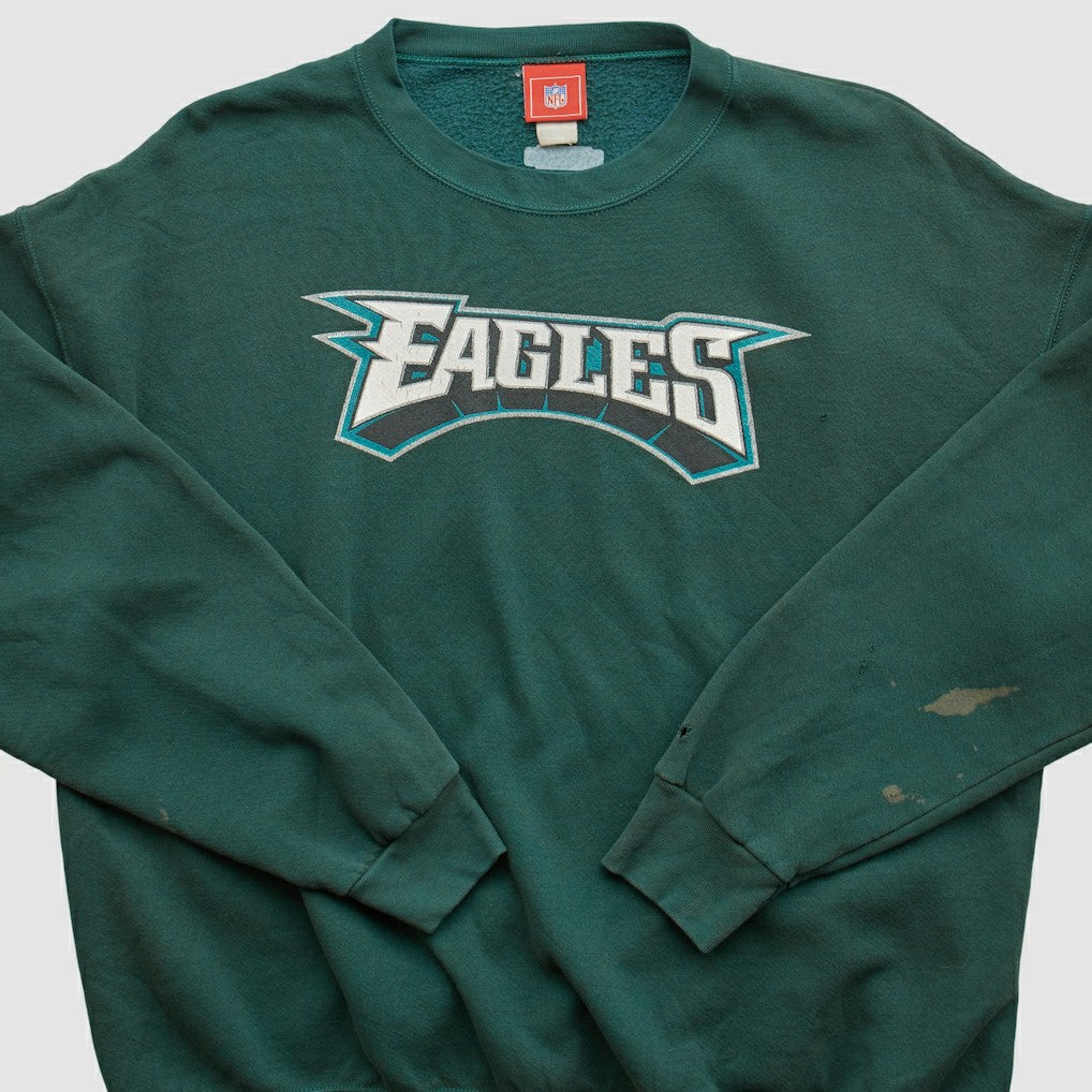 Philadelphia Eagles NFL 2000s Pullover Sweatshirt Green Vintage - Fanatics