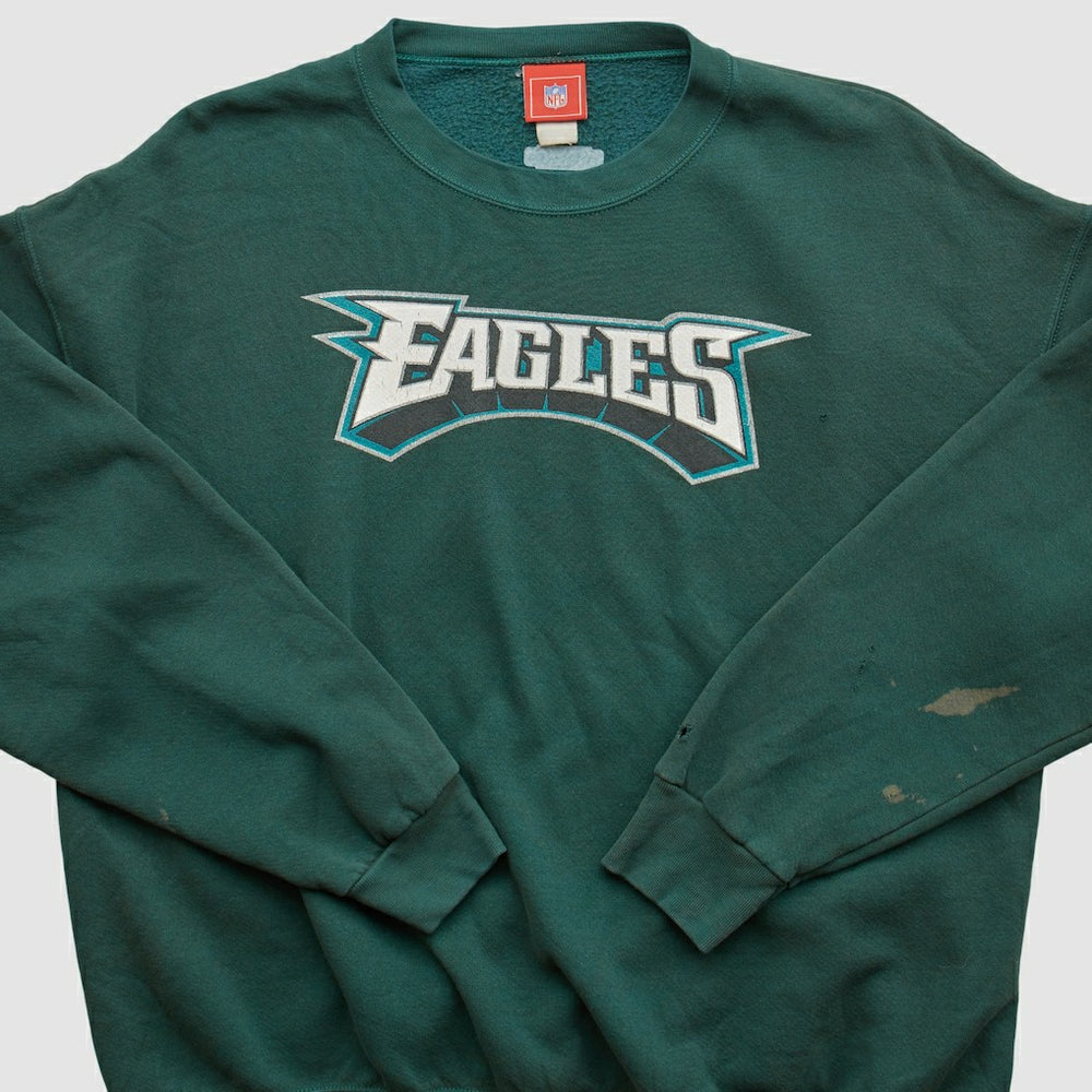 Philadelphia Eagles NFL 2000s Pullover Sweatshirt Green Vintage - Fanatics