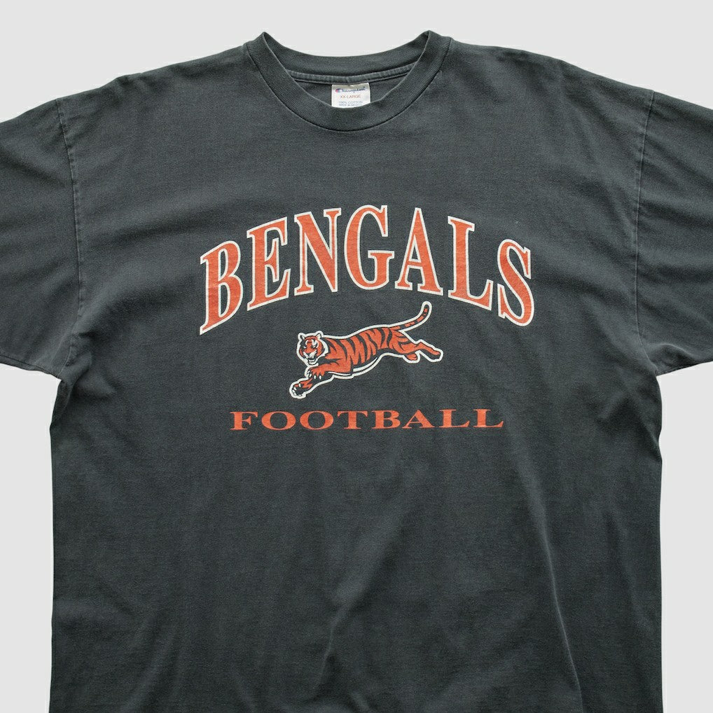 Cincinnati Bengals Champion 2000s T-shirt Charcoal Vintage - Fanatics