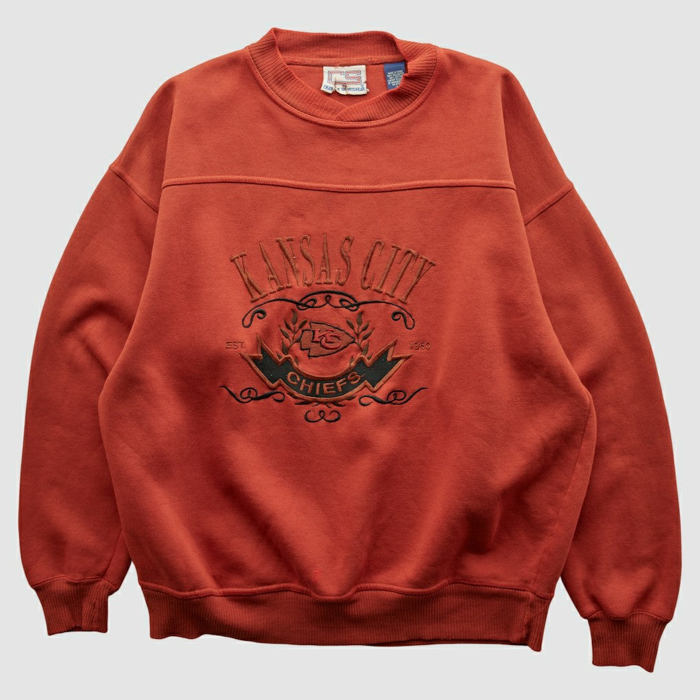Kansas City Chiefs Crable Sportswear 90s Pullover Sweatshirt Red Vintage - Fanatics