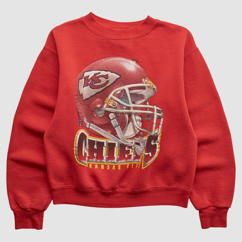 Kansas City Chiefs Lee Apparel 90s Pullover Sweatshirt Red Vintage - Fanatics