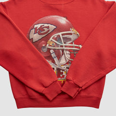 Kansas City Chiefs Lee Apparel 90s Pullover Sweatshirt Red Vintage - Fanatics
