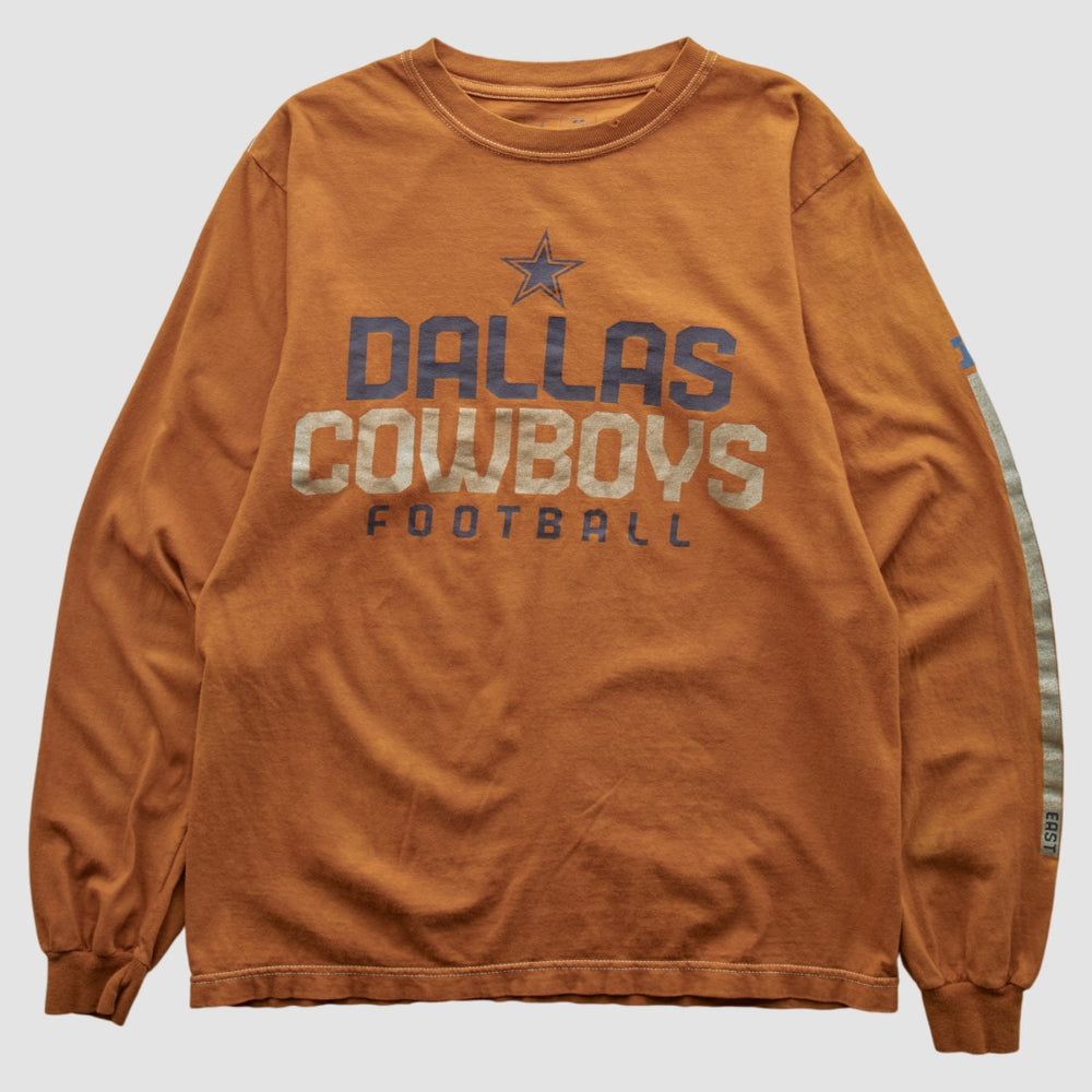 Dallas Cowboys Team Edition Apparel 2000s Long Sleeve T-shirt Orange Vintage - Fanatics