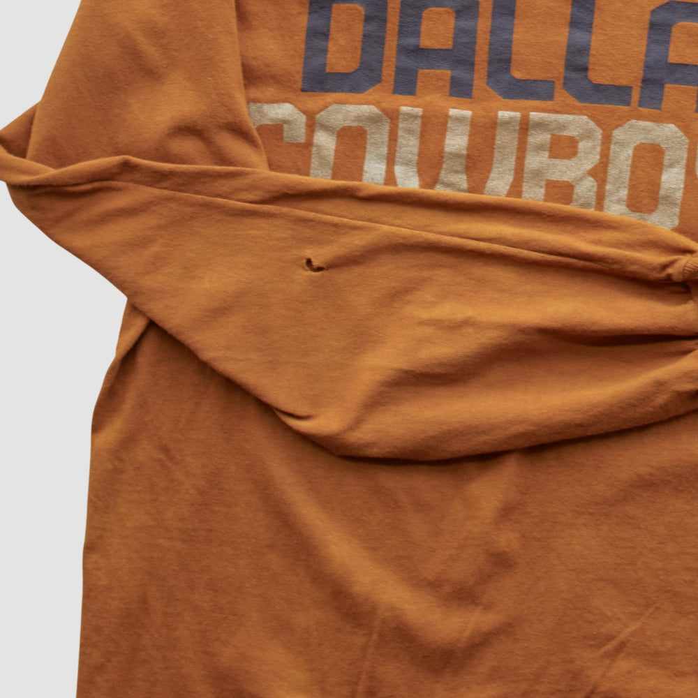 Dallas Cowboys Team Edition Apparel 2000s Long Sleeve T-shirt Orange Vintage - Fanatics