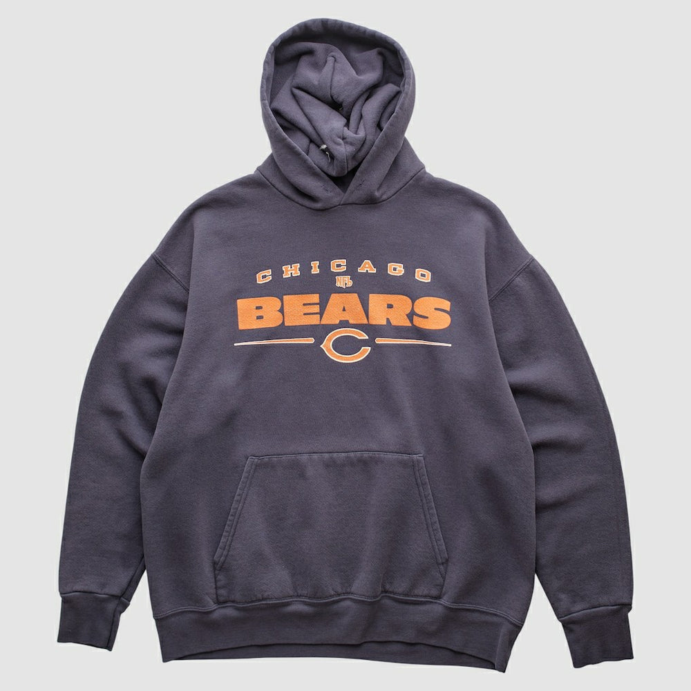 Chicago Bears NFL 2000s Hooded Pullover Sweatshirt Charcoal Vintage - Fanatics