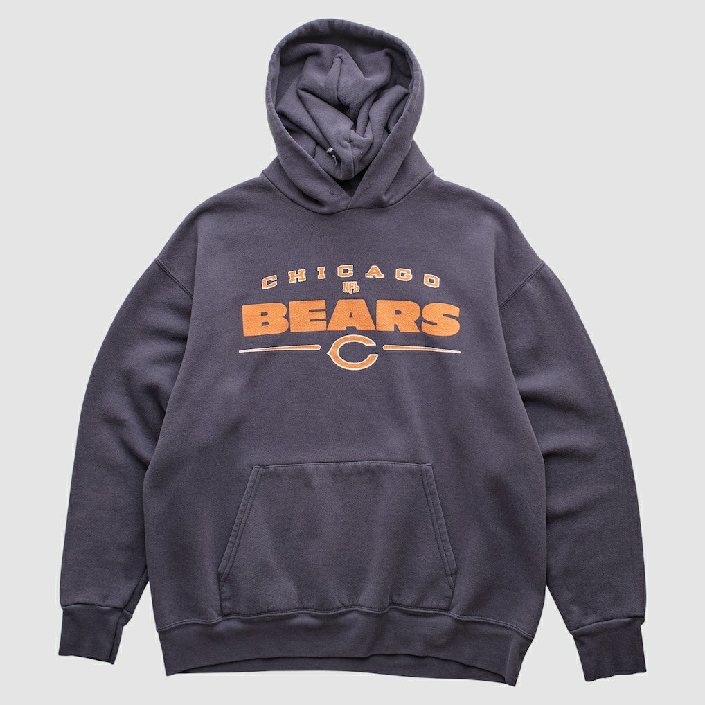 Chicago Bears NFL 2000s Hooded Pullover Sweatshirt Charcoal Vintage - Fanatics