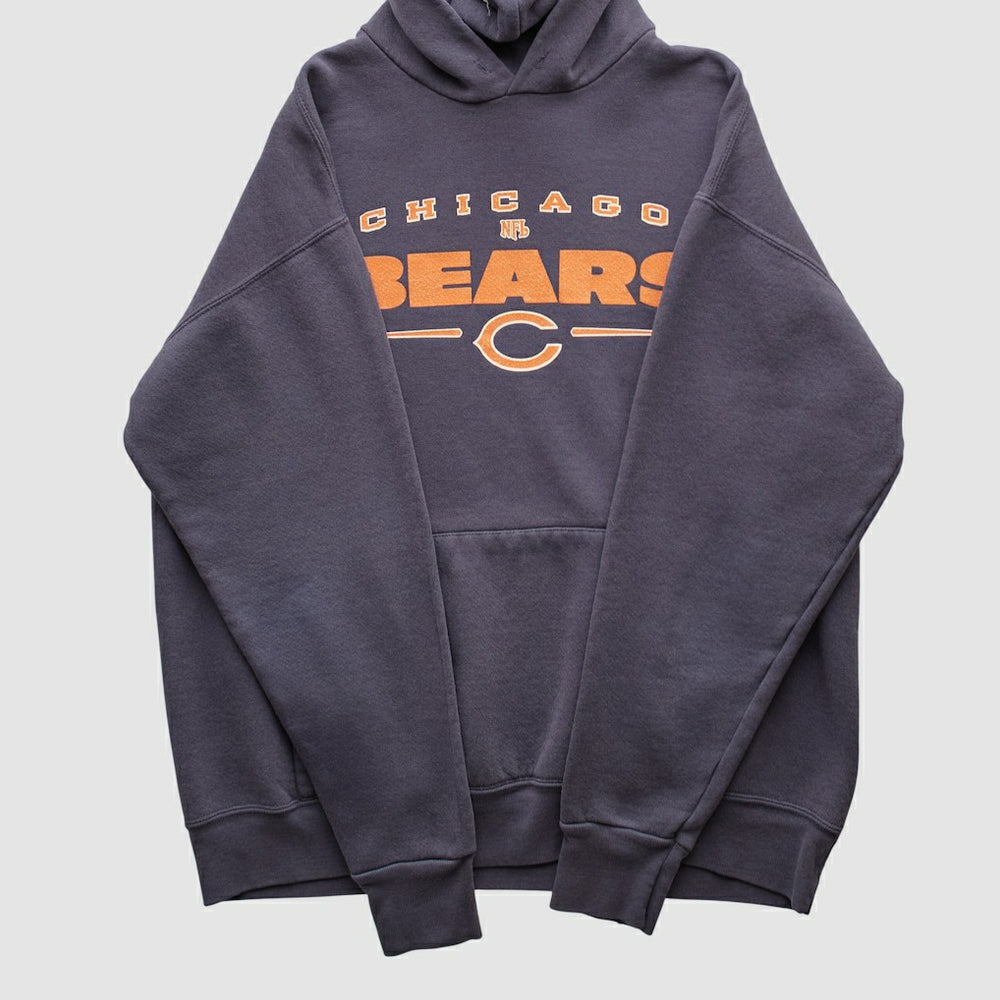 Chicago Bears NFL 2000s Hooded Pullover Sweatshirt Charcoal Vintage - Fanatics