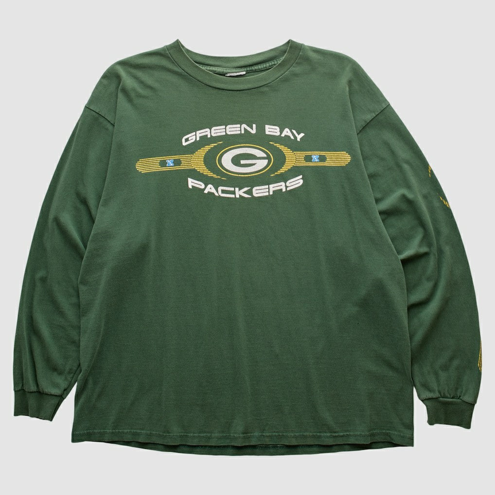 Green Bay Packers 2000s Long Sleeve T-shirt Green Vintage - Fanatics