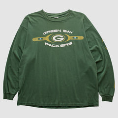 Green Bay Packers 2000s Long Sleeve T-shirt Green Vintage - Fanatics