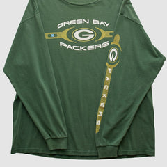 Green Bay Packers 2000s Long Sleeve T-shirt Green Vintage - Fanatics