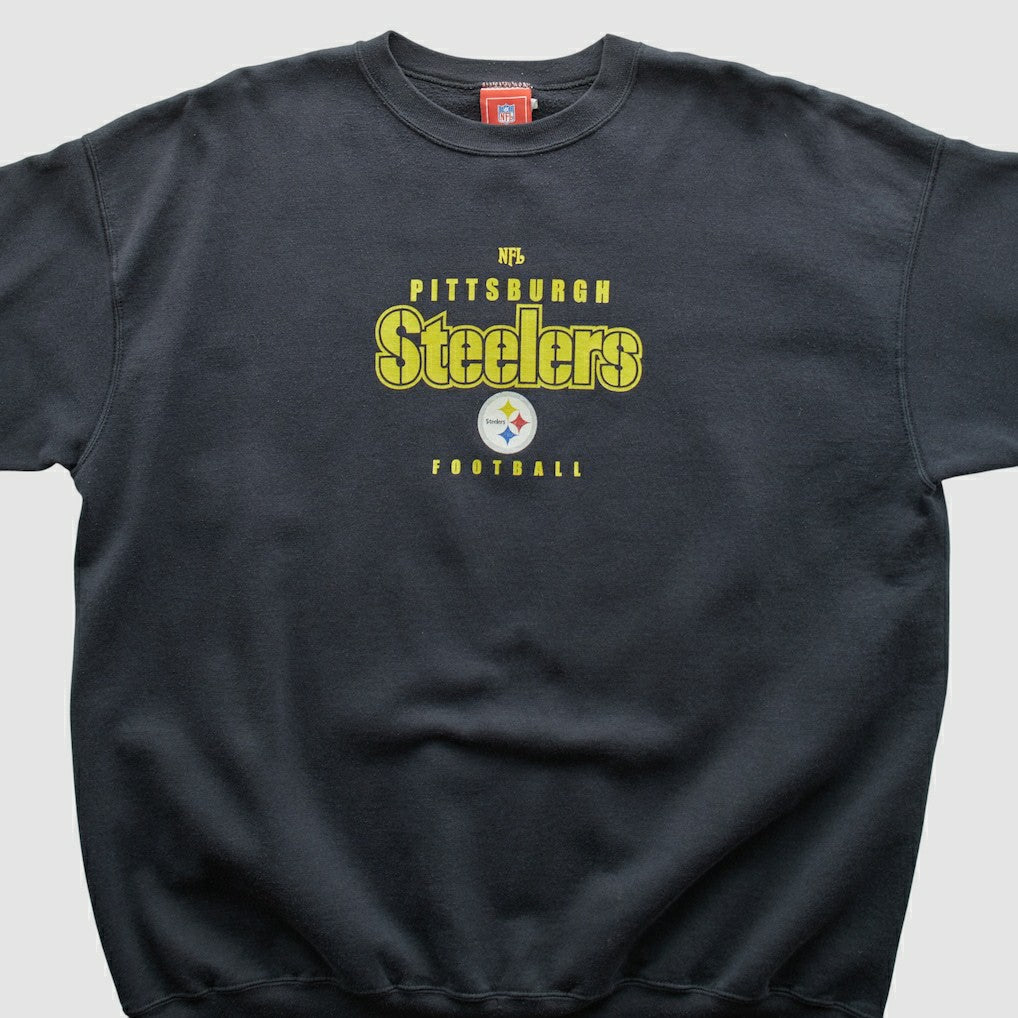 Pittsburgh Steelers NFL 2000s Pullover Sweatshirt Black Vintage - Fanatics