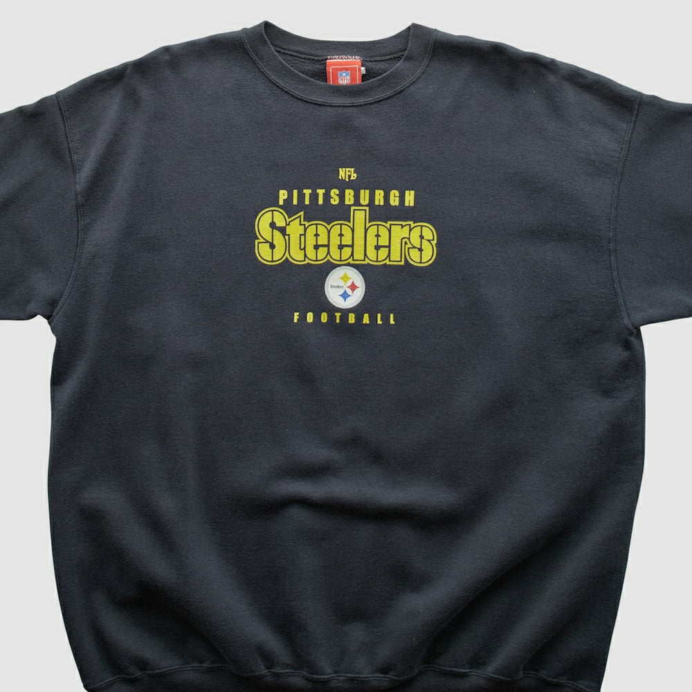 Pittsburgh Steelers NFL 2000s Pullover Sweatshirt Black Vintage - Fanatics