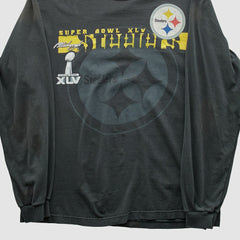 Pittsburgh Steelers NFL 2011 Long Sleeve T-shirt Charcoal Vintage - Fanatics