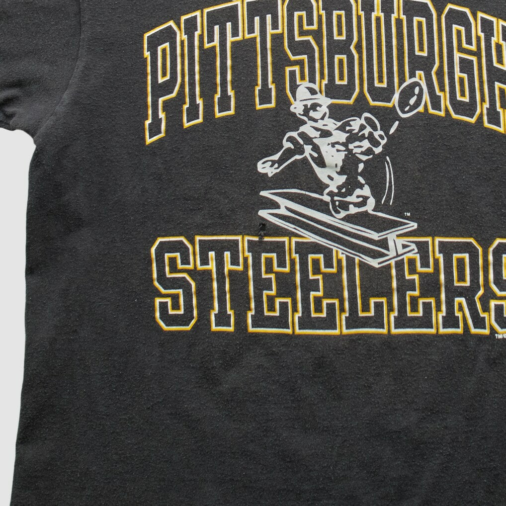 Pittsburgh Steelers Champion 1994 T-shirt Black Vintage - Fanatics