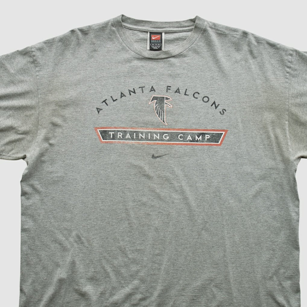 Atlanta Falcons 2000s T-shirt Heather Gray Vintage - Fanatics