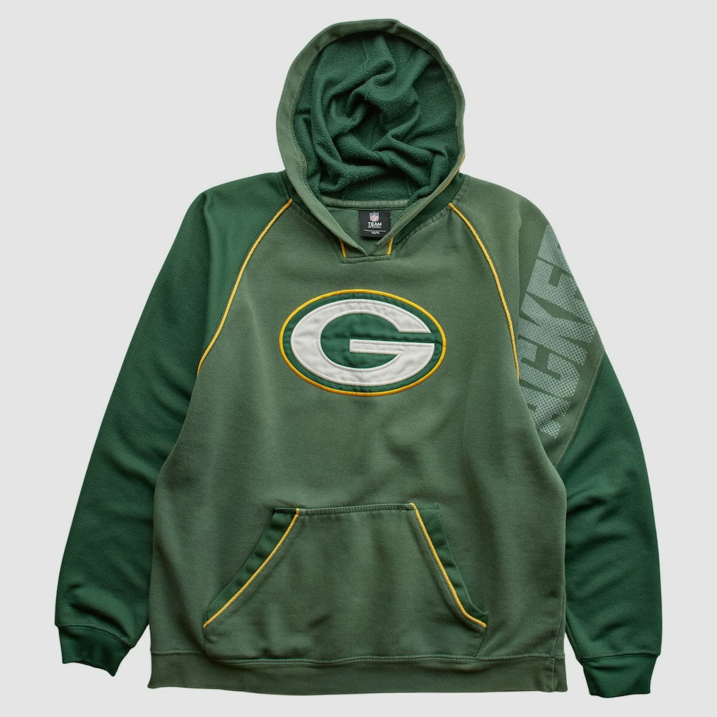 Green Bay Packers NFL 2010s Hooded Pullover Sweatshirt Green Vintage - Fanatics