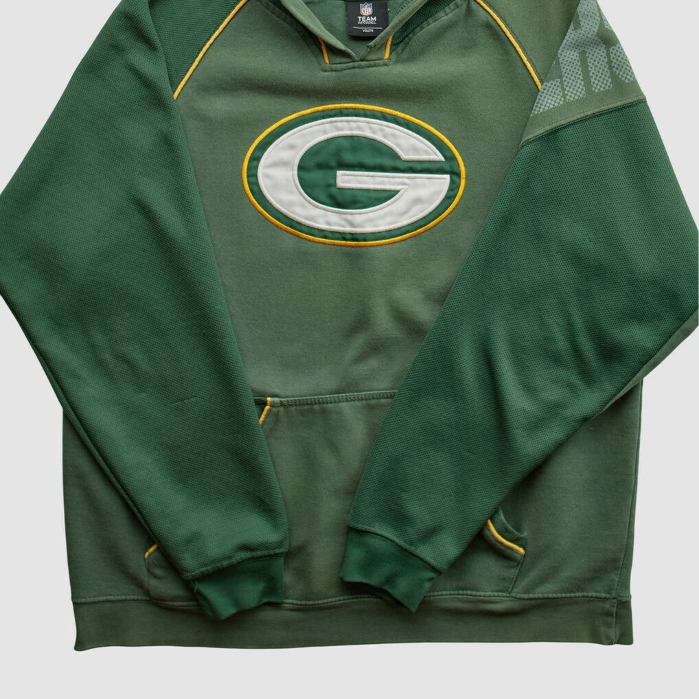 Green Bay Packers NFL 2010s Hooded Pullover Sweatshirt Green Vintage - Fanatics