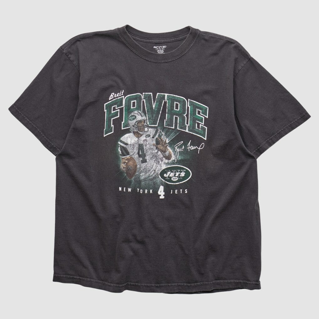 New York Jets Reebok 2000s T-shirt Black Vintage - Fanatics