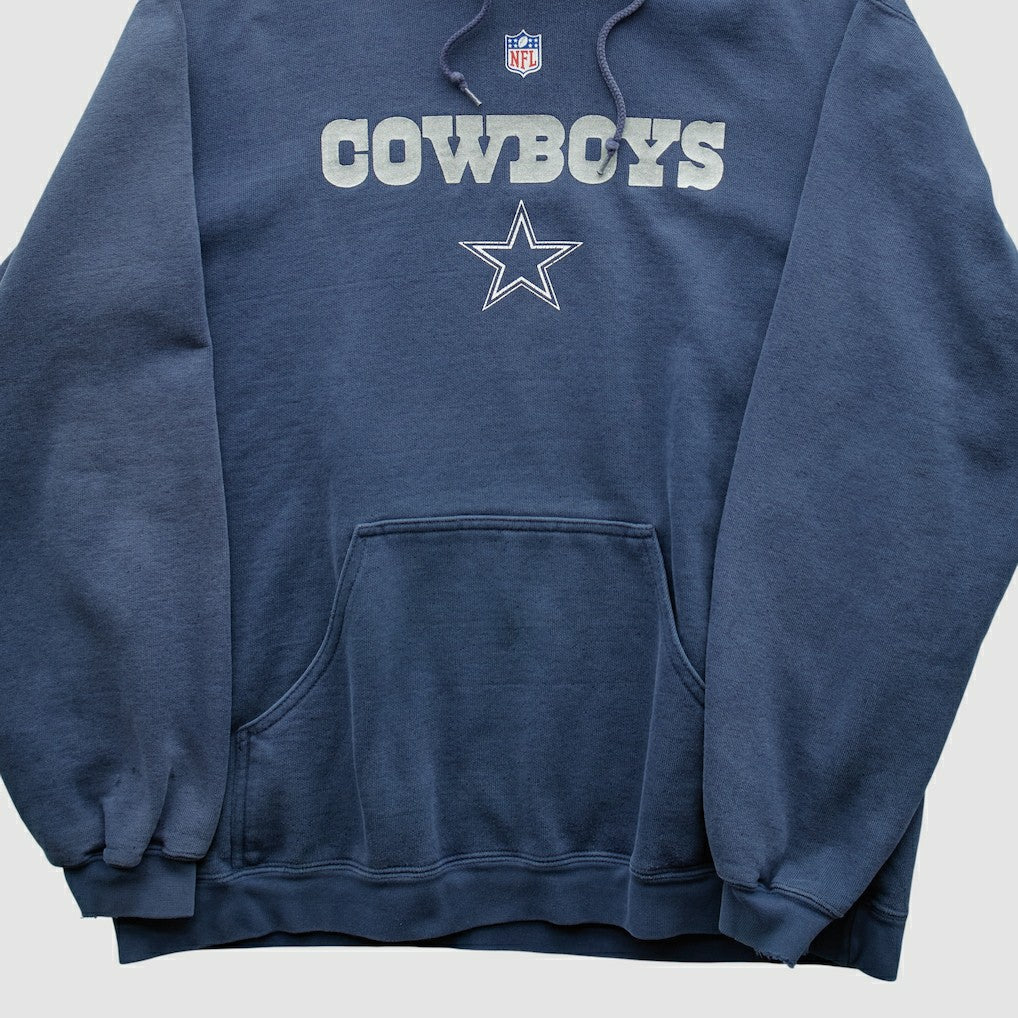 Dallas Cowboys Reebok 2000s Hooded Pullover Sweatshirt Navy Vintage - Fanatics