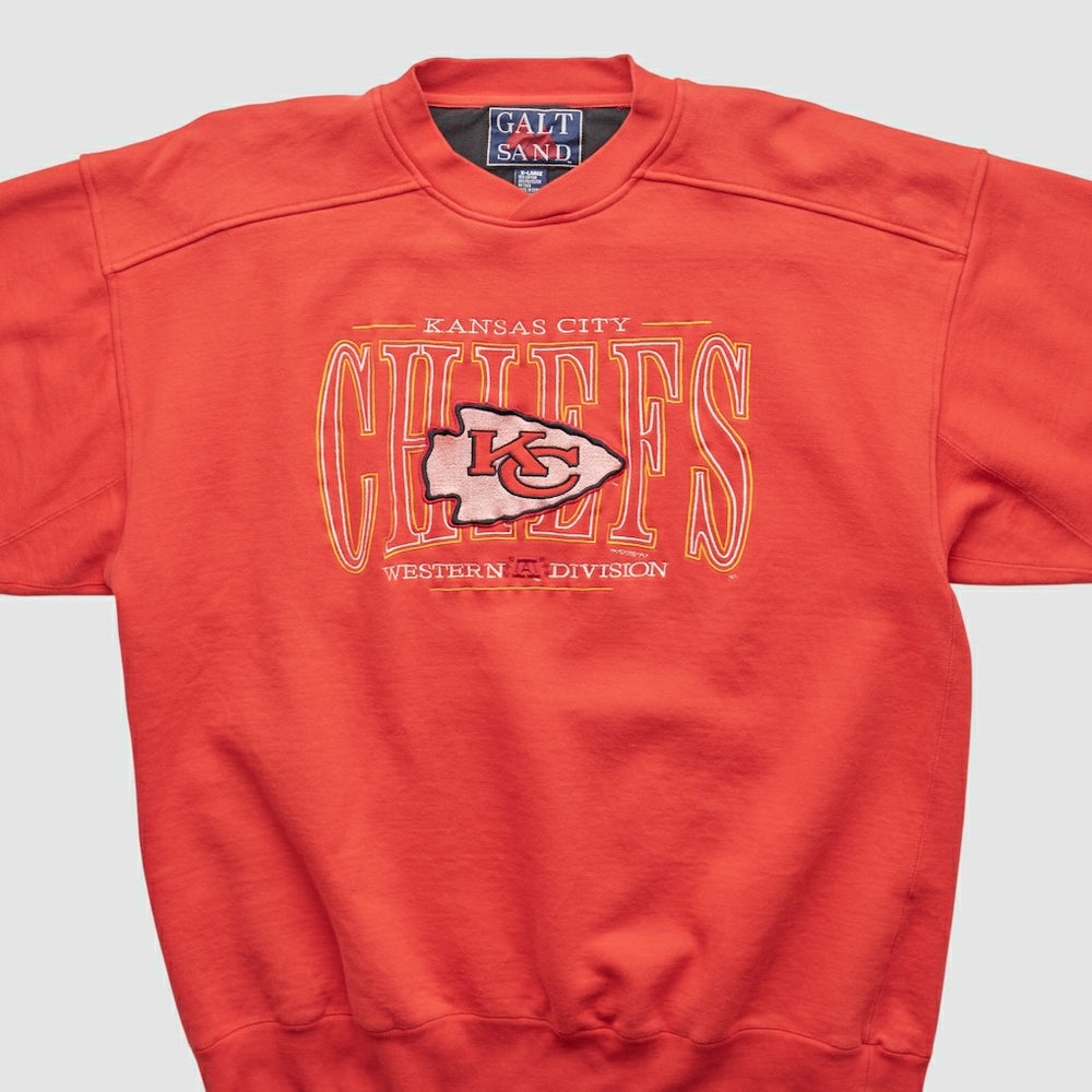 Kansas City Chiefs Galt Sand 90s Pullover Sweatshirt Red Vintage - Fanatics