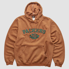 Green Bay Packers Reebok 2010s Hooded Pullover Sweatshirt Brown Vintage - Fanatics
