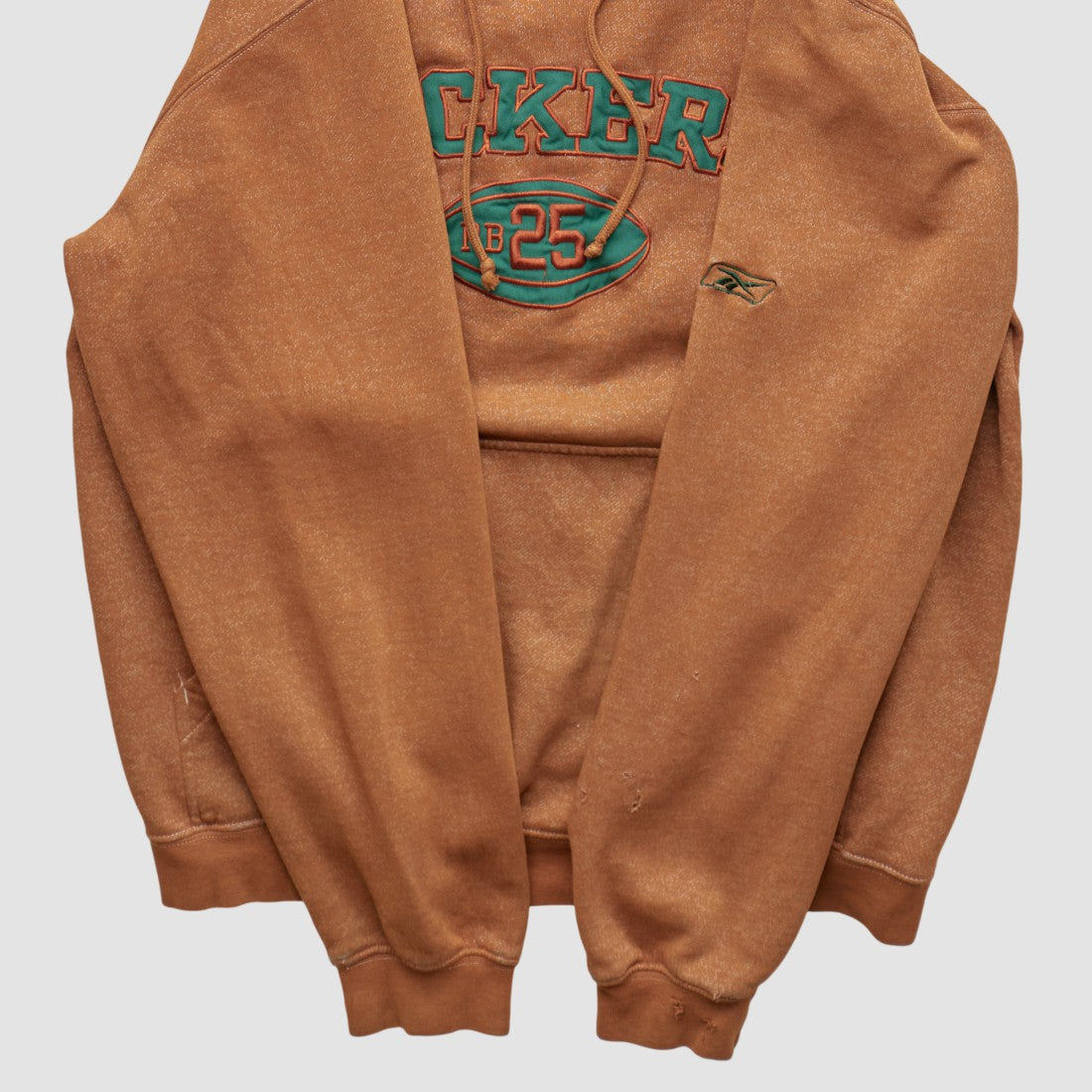 Green Bay Packers Reebok 2010s Hooded Pullover Sweatshirt Brown Vintage - Fanatics