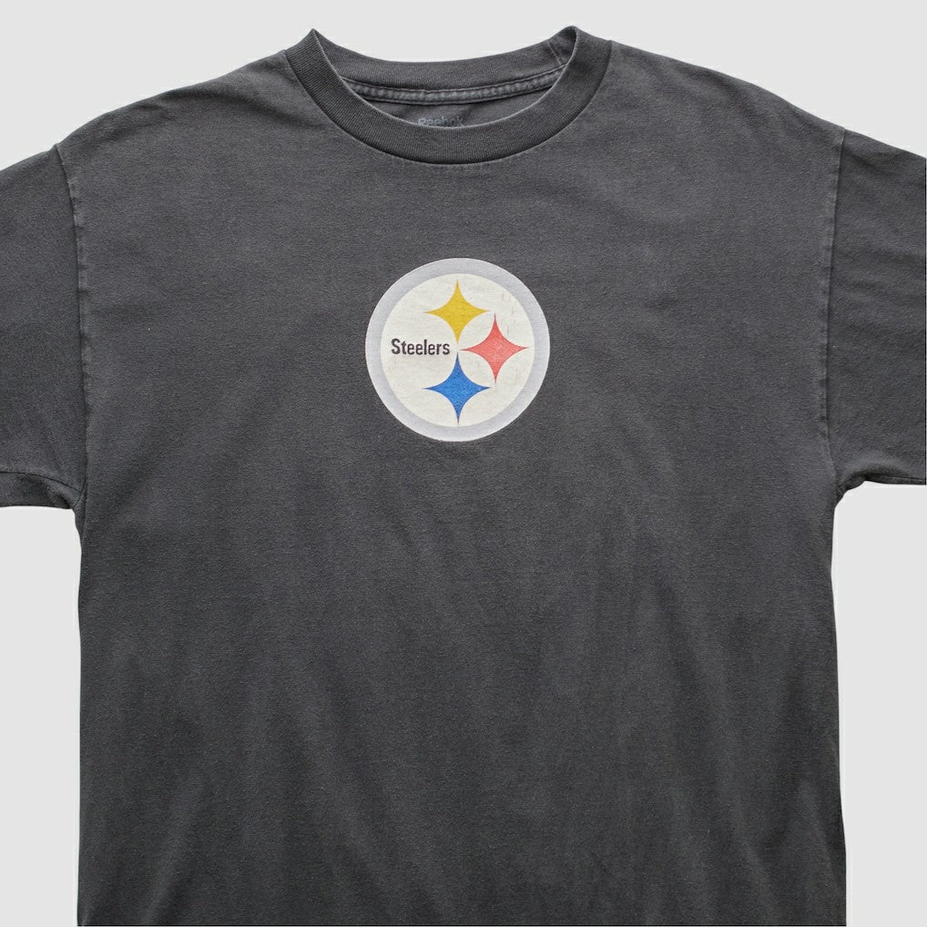 Pittsburgh Steelers Reebok 2000s T-shirt Charcoal Vintage - Fanatics