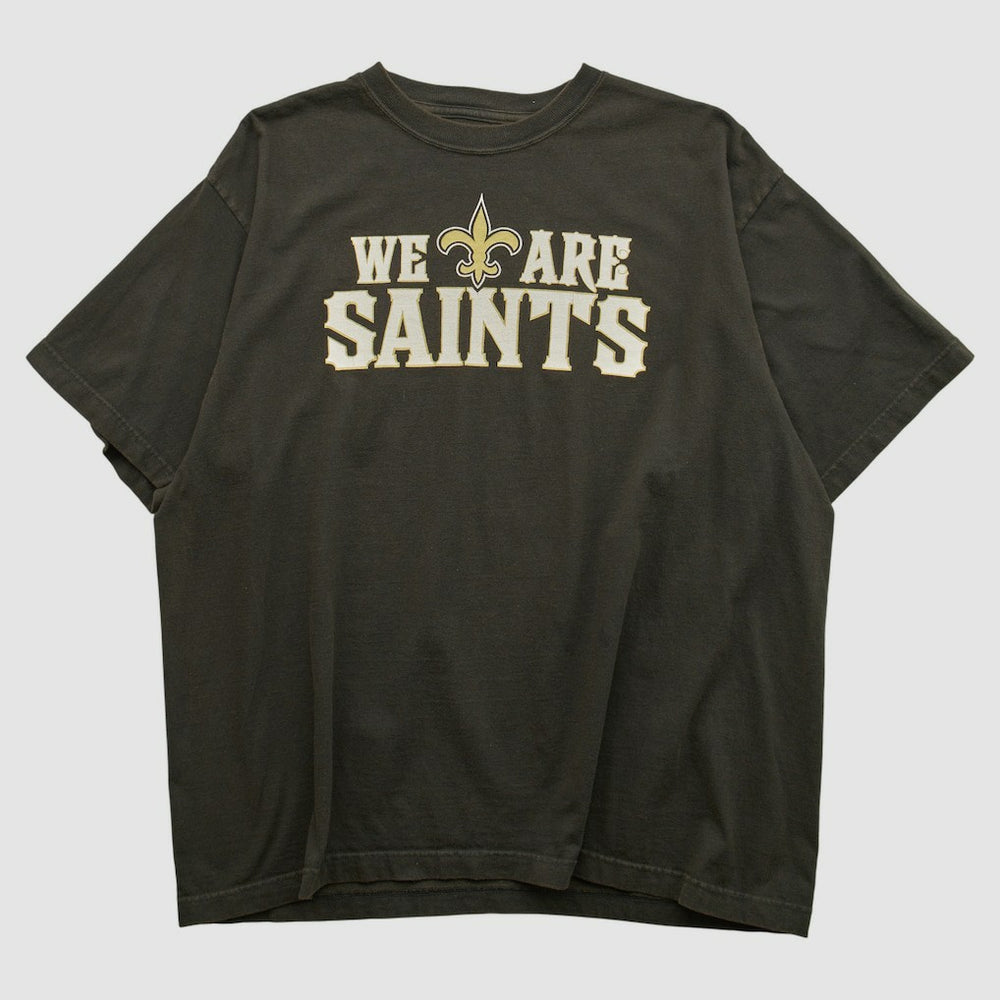 New Orleans Saints Reebok 2000s T-shirt Black Vintage - Fanatics