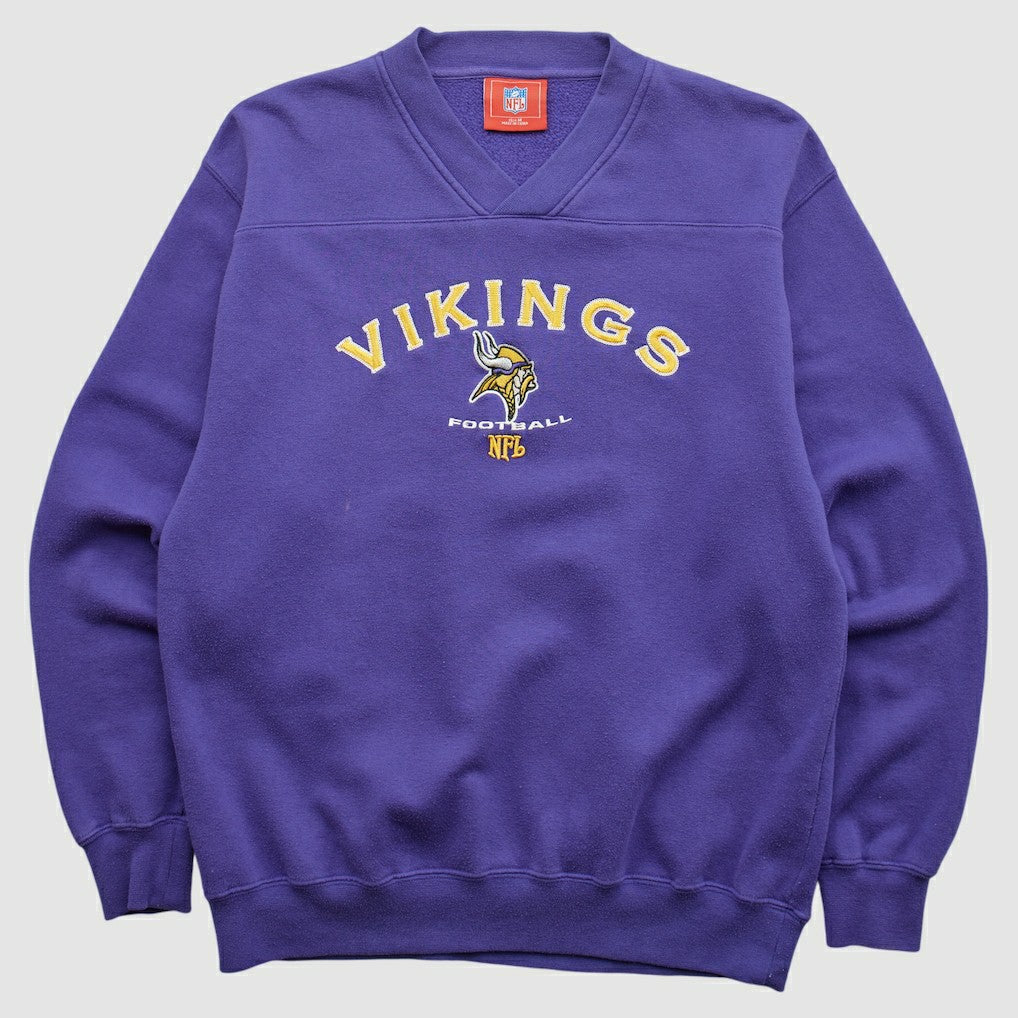 Minnesota Vikings NFL 2000s Pullover Sweatshirt Purple Vintage - Fanatics