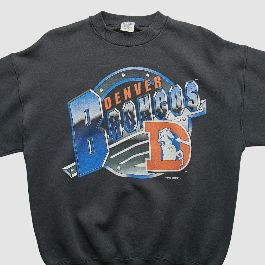 Denver Broncos Fan Sportswear 1994 Pullover Sweatshirt Black Vintage - Fanatics