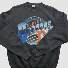 Denver Broncos Fan Sportswear 1994 Pullover Sweatshirt Black Vintage - Fanatics