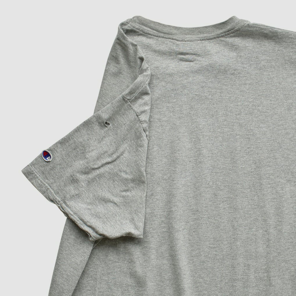 New York Giants Champion 90s T-shirt Heather Gray Vintage - Fanatics