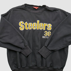 Pittsburgh Steelers NFL 2000s Pullover Sweatshirt Black Vintage - Fanatics