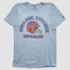 Buffalo Bills Champion 1993 T-shirt Heather Gray Vintage - Fanatics