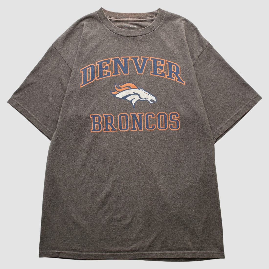 Denver Broncos NFL 2010s T-shirt Dark Heather Gray Vintage - Fanatics