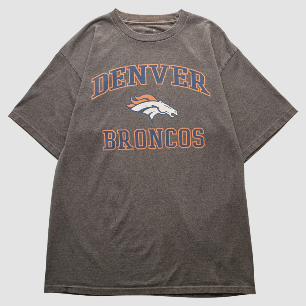 Denver Broncos NFL 2010s T-shirt Dark Heather Gray Vintage - Fanatics